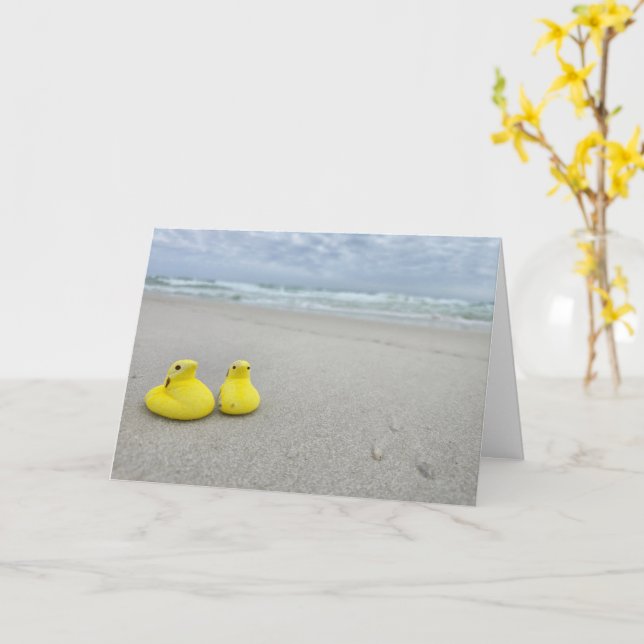 Easter Peeps Card (Yellow Flower)