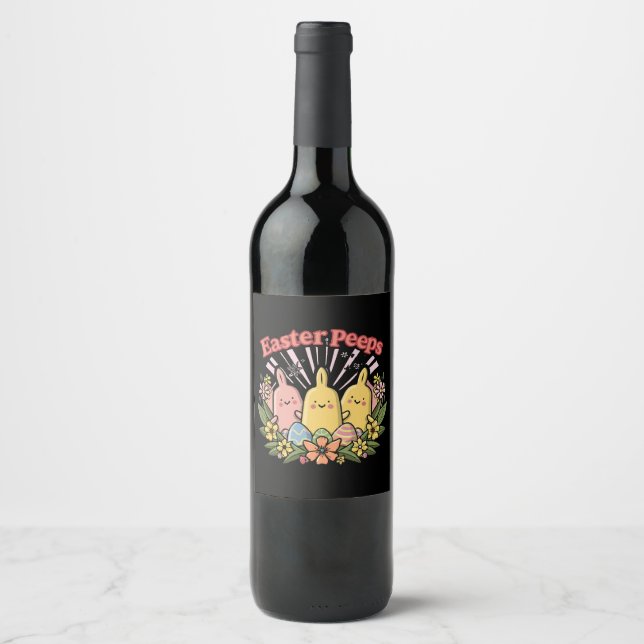 Easter Peeps Wine Label (Front)