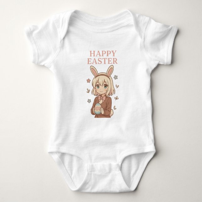 Easter Personalised  Baby Bodysuit (Front)