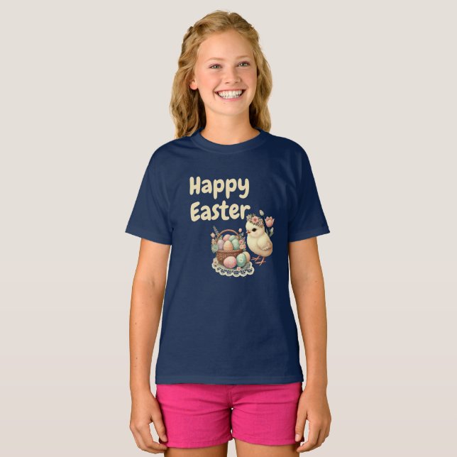 Easter Personalised Girls T-Shirt (Front Full)