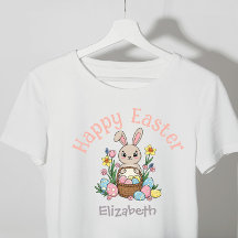 Easter Personalised Girls T-Shirt