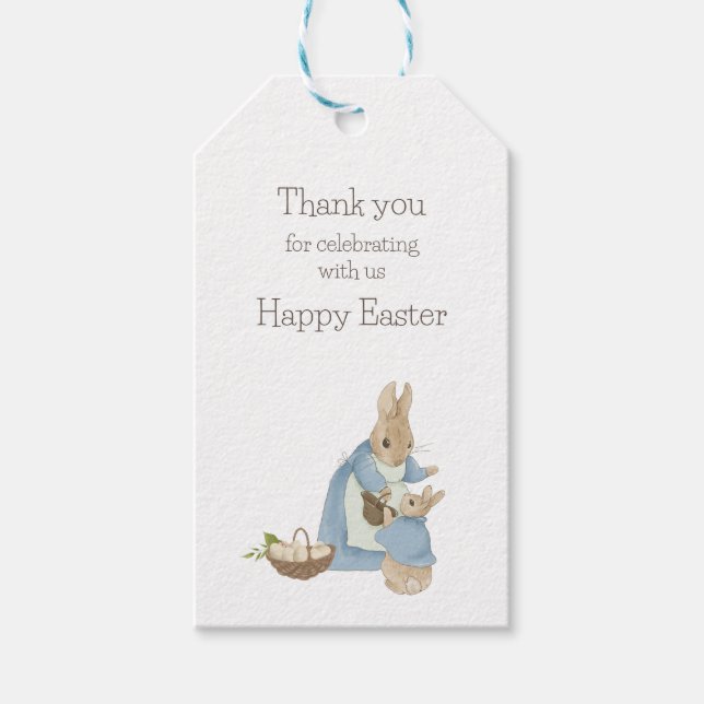 Easter Peter Rabbit Gift Tags  (Front)