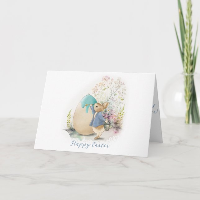 Easter Peter Rabbit Holiday Card (Front)