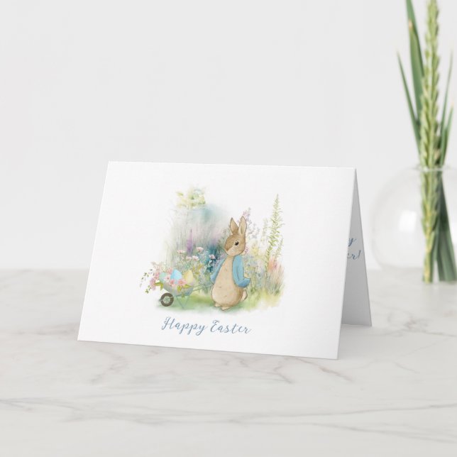 Easter Peter Rabbit Holiday Card (Front)