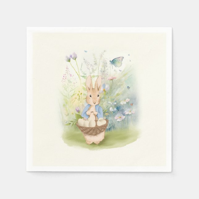 Easter Peter Rabbit Napkins (Front)