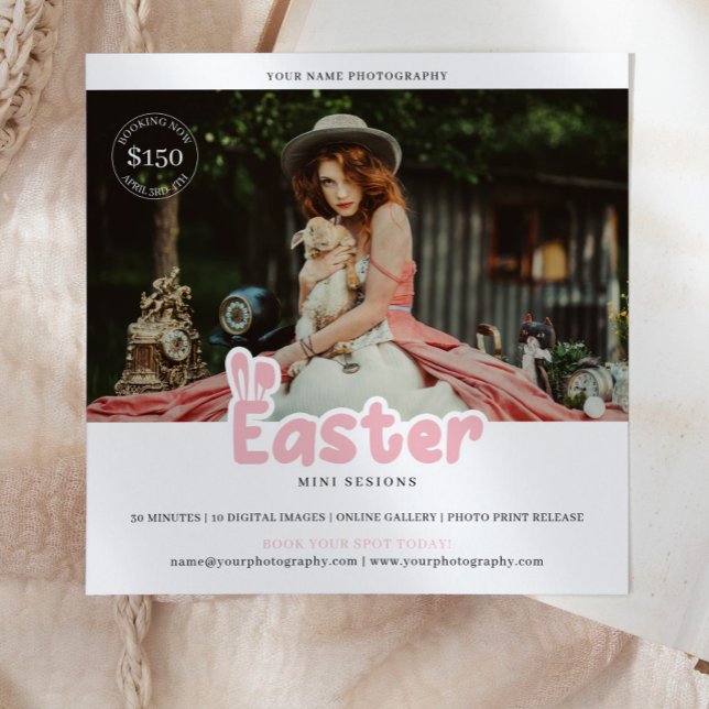 Easter Photography Mini Session Marketing Card (Creator Uploaded)