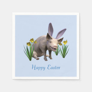 Easter Pig Napkin