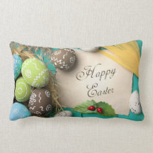 Easter pillow with the inscription.