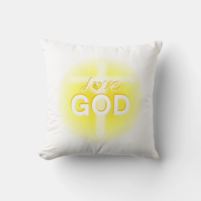 Easter pillows, Love God, Jesus Cushion (Front)
