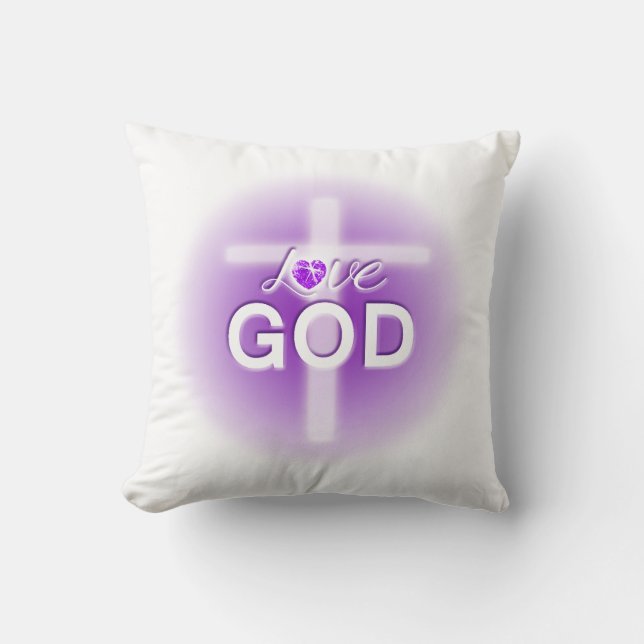 Easter pillows, Love God, Jesus Cushion (Front)
