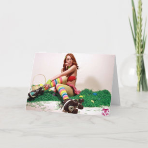 Easter Pin Up Holiday Card