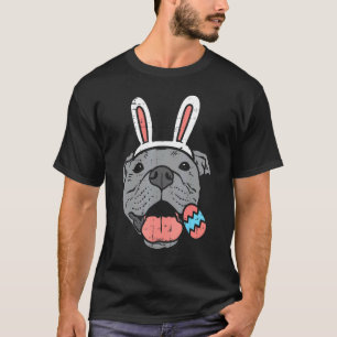 Easter Pitbull Bunny Face Pittie Dog Men Women Kid T-Shirt