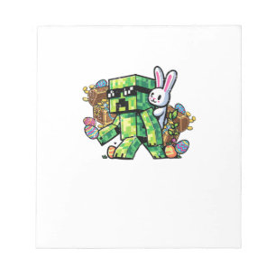 Easter Pixel Gamer Bunny Gaming Toddler Boys Kids  Notepad