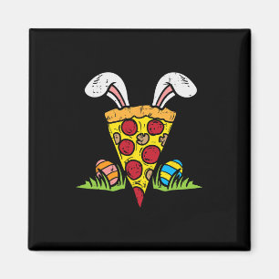 Easter Pizza Slice Bunny Ears Fun Snack Food Lover Magnet