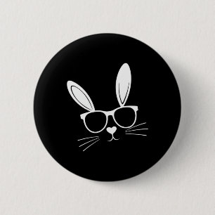 Easter Playful Minimalist Rabbit  6 Cm Round Badge