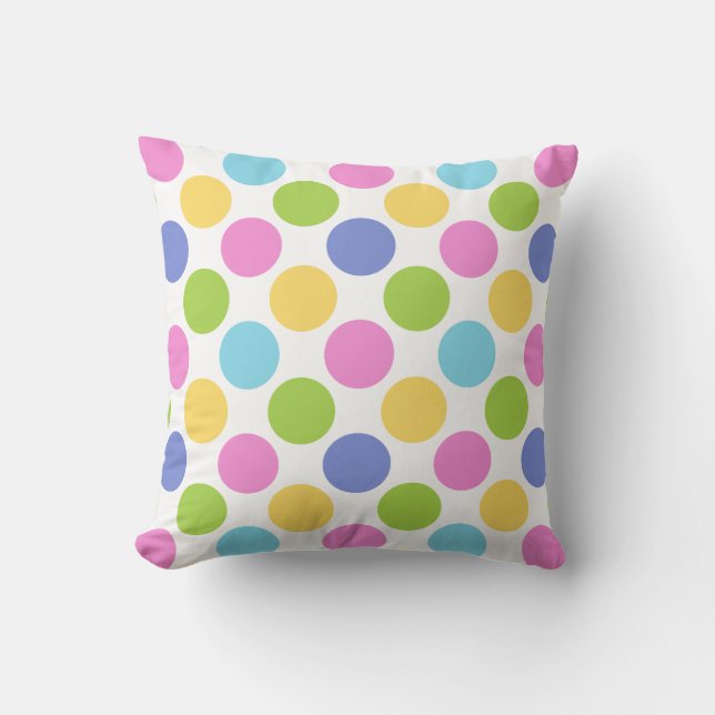Easter Polka Dots Cushion (Front)