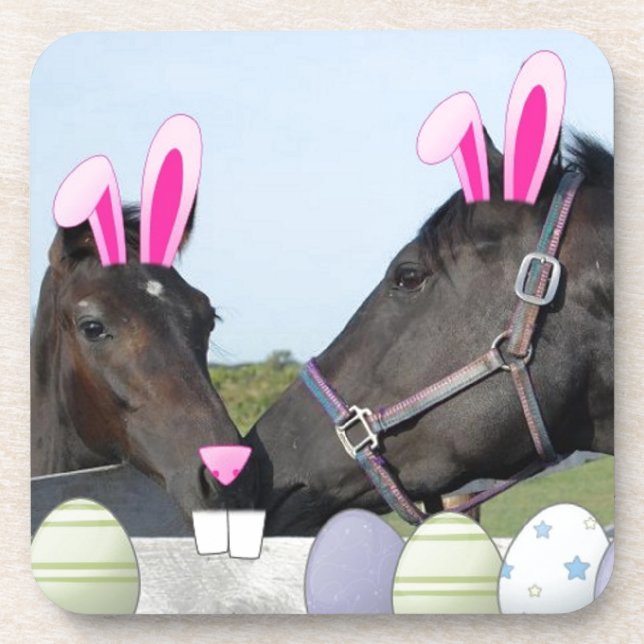 Easter Pony and Horse Coaster (Front)
