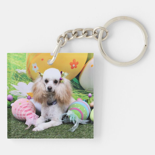 Easter - Poodle - Dolly Key Ring (Back)