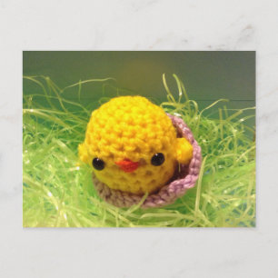 Easter postcard baby chick