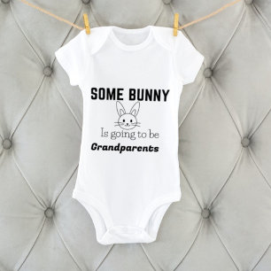 Easter pregnancy announcement, somebunny going to baby bodysuit