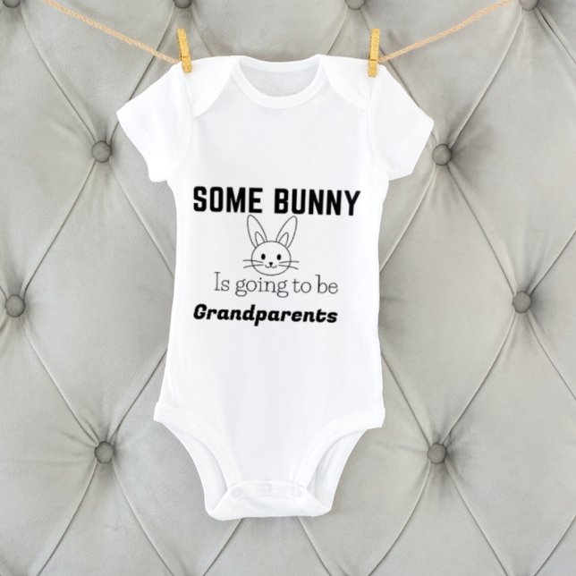 Easter pregnancy announcement, somebunny going to baby bodysuit (Creator Uploaded)