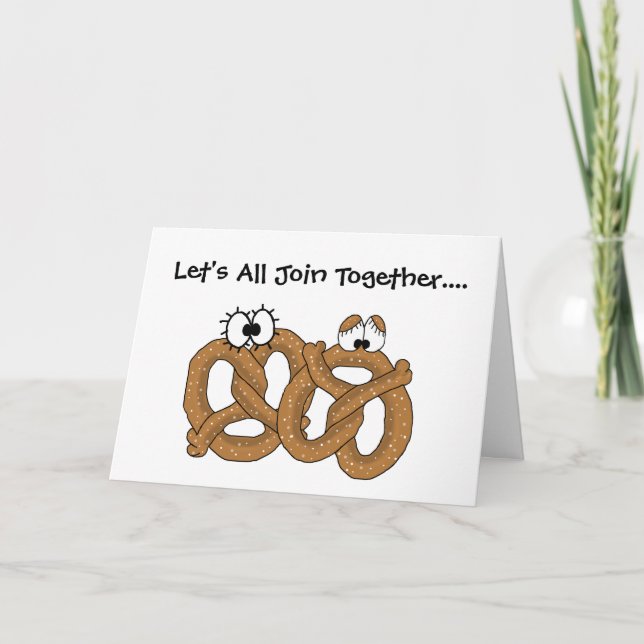 Easter Pretzels  Greeting Card   Customise It! (Front)