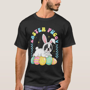 Easter puggy cute dog french pug easter day men T-Shirt
