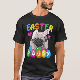 Easter Puggy Cute Dog French Pug Easter Day T-Shirt