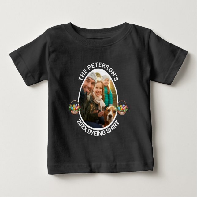 Easter Pun | Custom 2025 Family Photo Dyeing Shirt (Front)