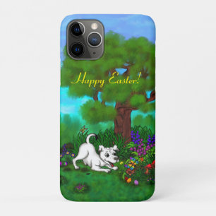 Easter - Puppy Capo and Butterfly iPhone 11 Pro Case