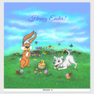 Easter - Puppy Capo Rabbit and Chick