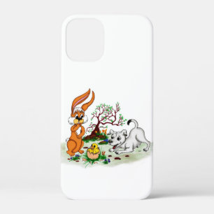 Easter - Puppy Capo Rabbit and Chick iPhone 12 Mini Case