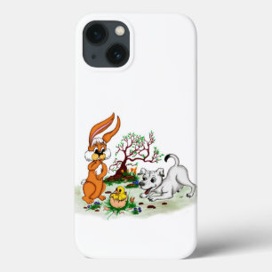 Easter - Puppy Capo Rabbit and Chick iPhone 13 Case