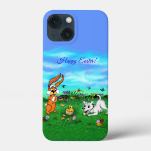 Easter - Puppy Capo Rabbit and Chick iPhone 13 Mini Case