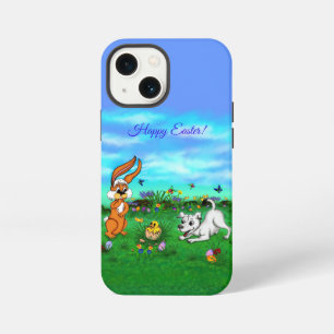 Easter - Puppy Capo Rabbit and Chick iPhone 13 Mini Case