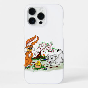 Easter - Puppy Capo with Rabbit and Chick iPhone 16 Pro Max Case
