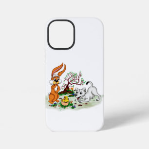 Easter - Puppy Capo with Rabbit and Chick iPhone 12 Mini Case