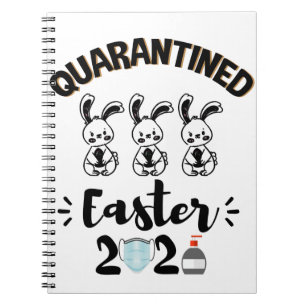 Easter Quarantine 2021 Happy Easter 2021 Shirt Notebook