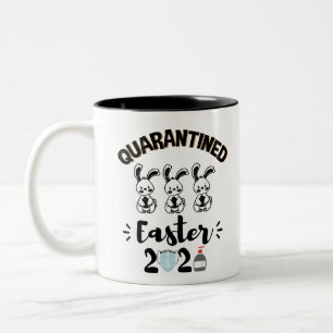 Easter Quarantine 2021 Happy Easter 2021 Shirt Two-Tone Coffee Mug