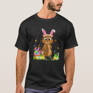 Easter Quokka Bunny Egg Hunting Quokka Easter Sund T-Shirt