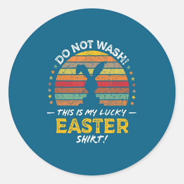 Easter Quote Classic Round Sticker (Front)