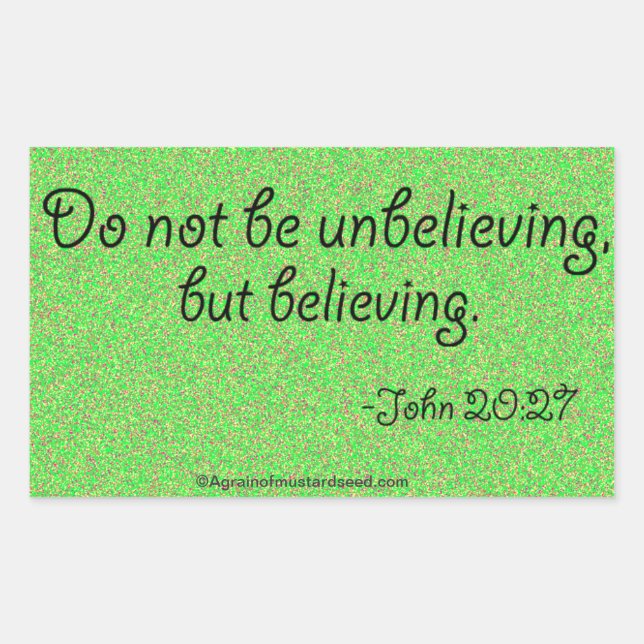 Easter Quotes Rectangular Sticker (Front)