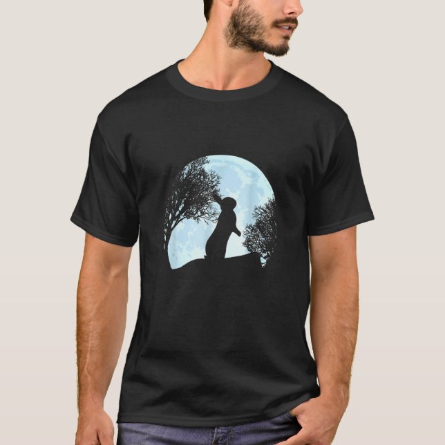 Easter Rabbit Blue Moon T-Shirt (Front)