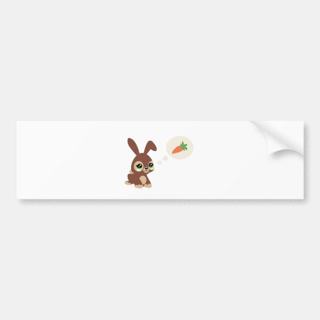 easter rabbit bumper sticker (Front)