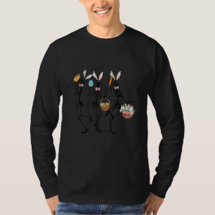 Easter Rabbit Bunny Skeleton Eggs Boys Kids Girl T-Shirt