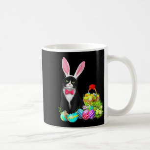 Easter Rabbit Cat Bunny Ears Eggs Happy Easter Day Coffee Mug