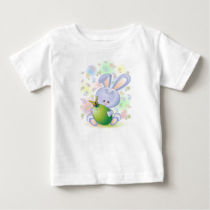 Easter Rabbit Egg and Flowers kids T-Shirt