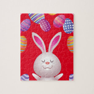 Easter rabbit & eggs puzzle! jigsaw puzzle