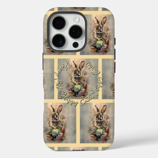 Easter Rabbit Garden Floral Design Case-Mate iPhone Case (Back)