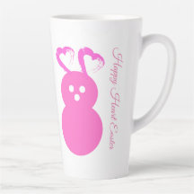 Easter Rabbit Heart Latte Mug
